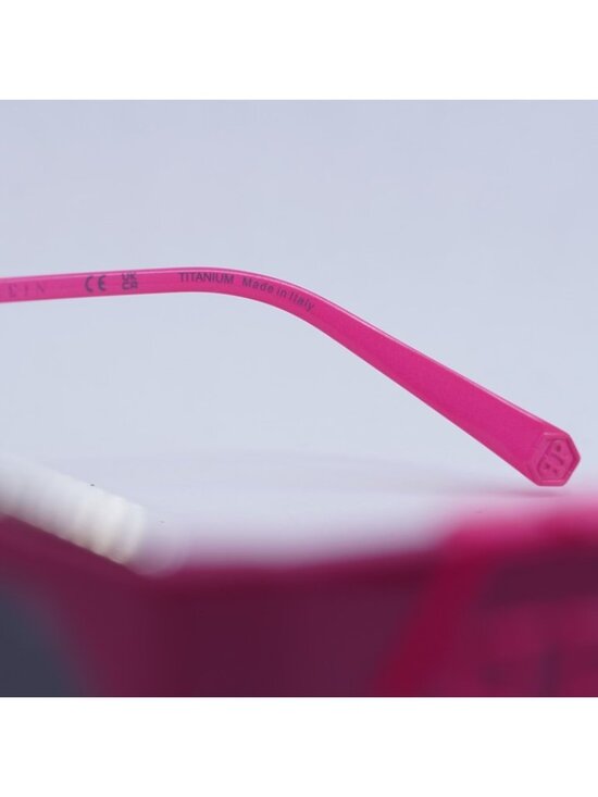 Philipp Plein SPP119M Rose Venus 07BE Sunglasses Fuchsia Rectangle Frame